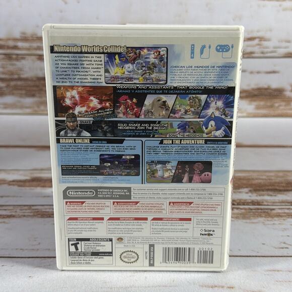 Super Smash Bros. Brawl Nintendo Wii 2008 CIB Tested Complete w/Manual - Picture 4 of 5